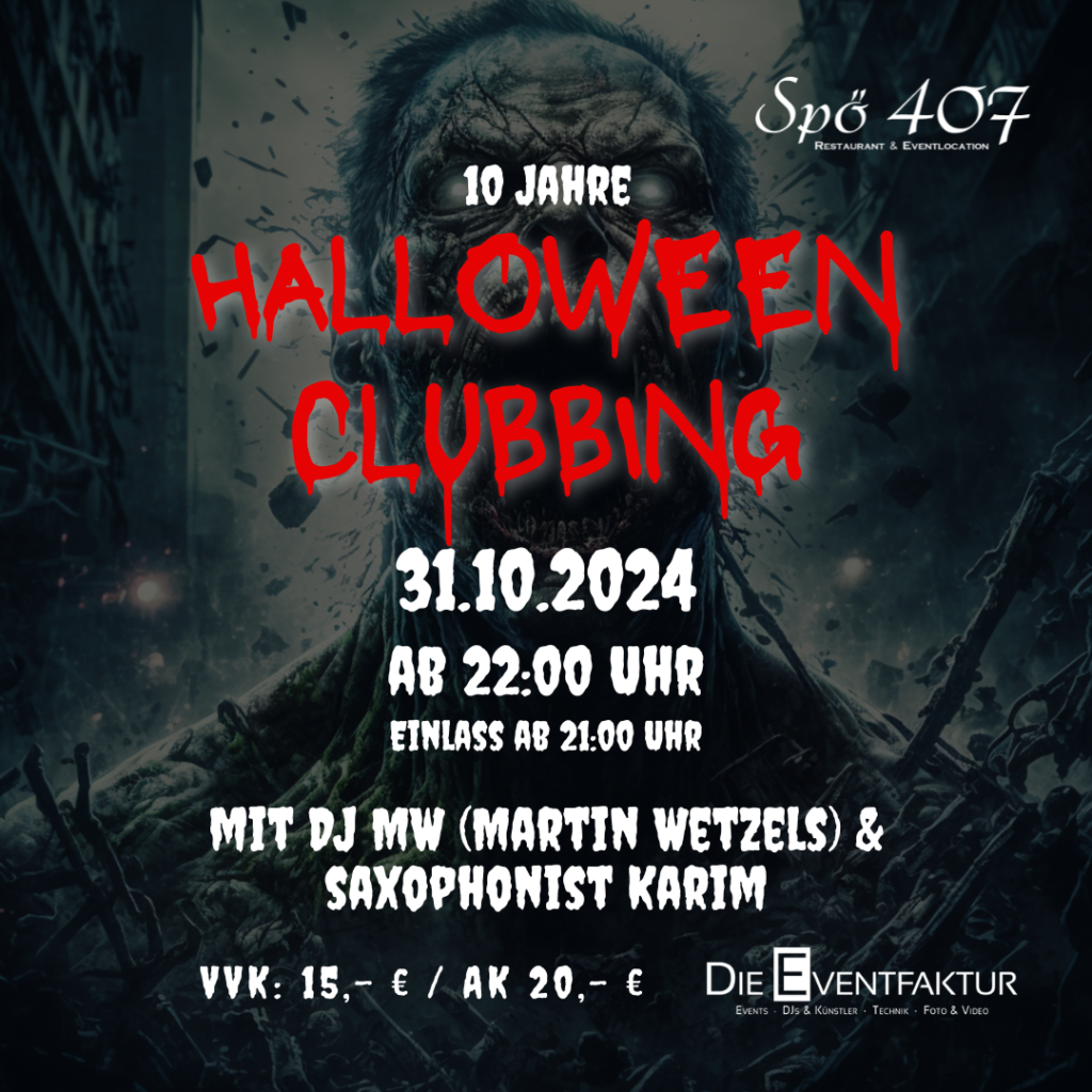 Halloween Clubbing 2024 - Spö 407 & Die Eventfaktur