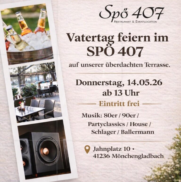 Vatertag 2026 im Spö 407